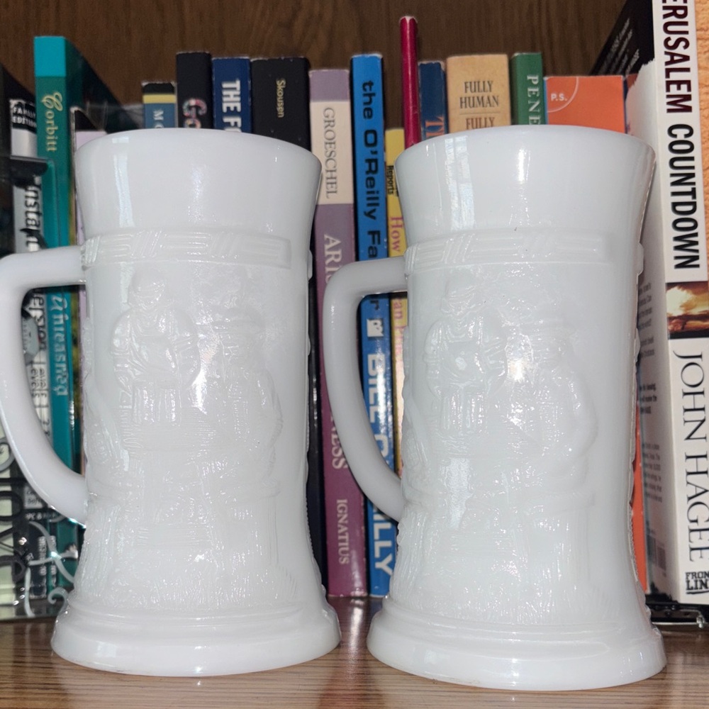 Vintage Federal Glass Beer Steins